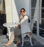 شلوار زنانه ژیوار پارچه گاباردین اعلا و مغذی دوزی سایزبندی