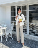 شلوار زنانه ژیوار پارچه گاباردین اعلا و مغذی دوزی سایزبندی