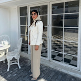 شلوار زنانه ژیوار پارچه گاباردین اعلا و مغذی دوزی سایزبندی